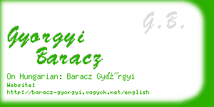 gyorgyi baracz business card